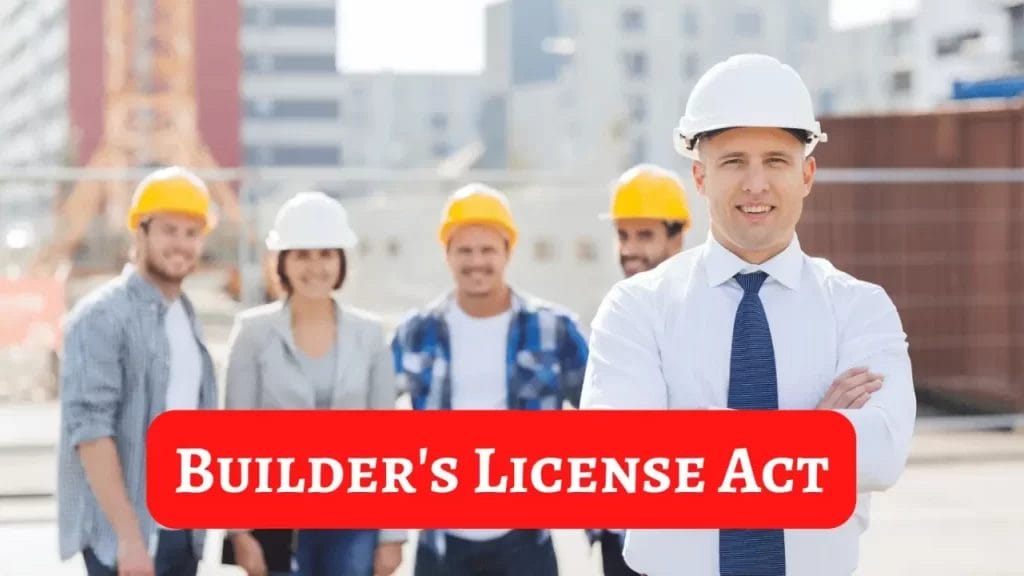 Builder's License Act