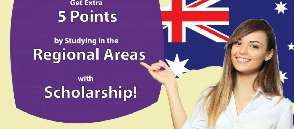 Increase your PR points by studying in the Regional Areas with SCHOLARSHIP!